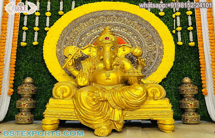 Buy Singhasan Ganpati For Wedding Decoration