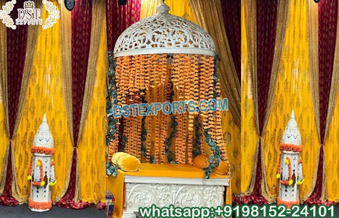 Moroccan Wedding Haldi Ceremony Decoration