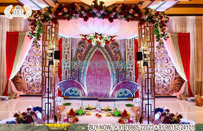 Grand Sri Lankan Wedding Event Modern Mandap