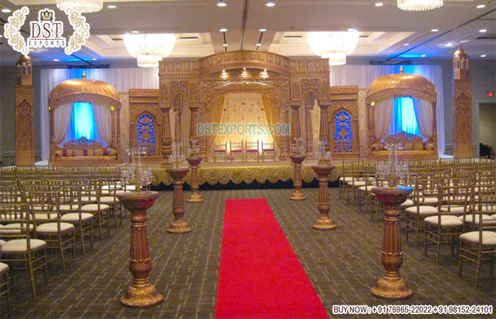 Moroccan Theme Wedding Raj Mahal Mandap Set