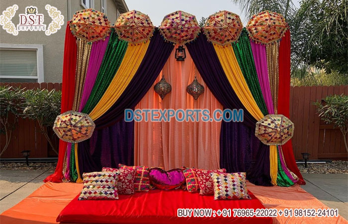 Punjabi Wedding Vatna Ceremony Stage Decoration
