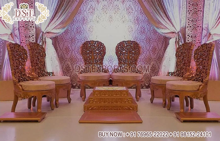 Designer Wedding Vidhi Mandap Chairs Setup