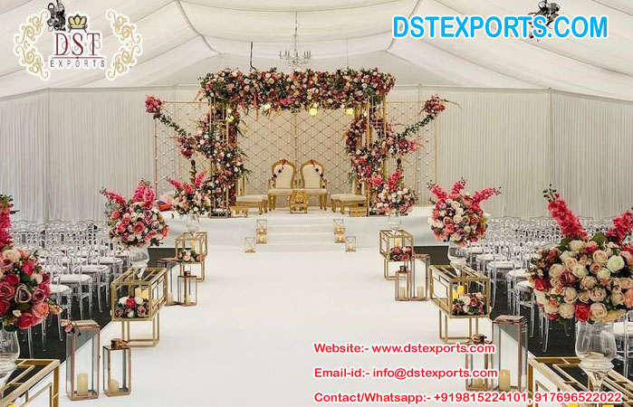 Modern Fairy Tale Wedding Mandap Setup