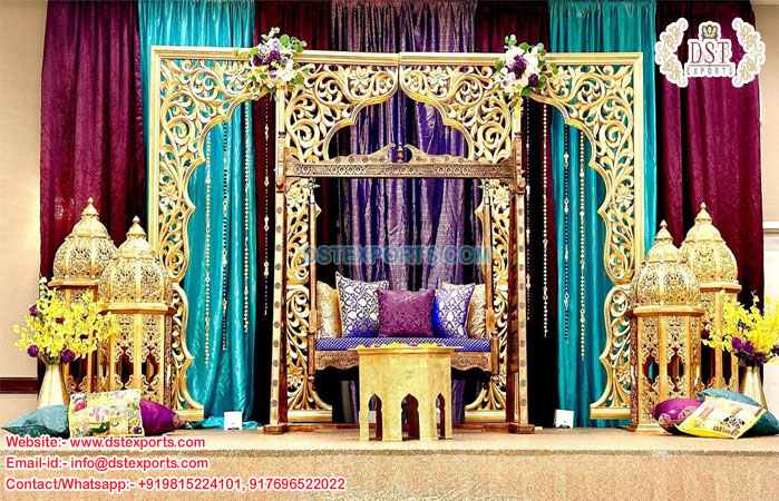Arabian Themed Sangeet Night Wedding Stage