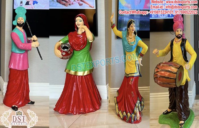 Punjabi Cultural Bhangra Statue For Wedding