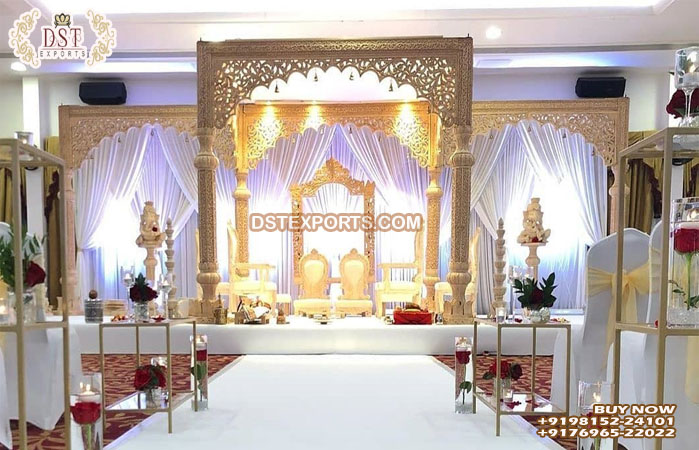 Fascinating Wedding Wooden Mastani Mandaps Decor