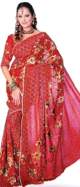 BRIDAL RED SAREES