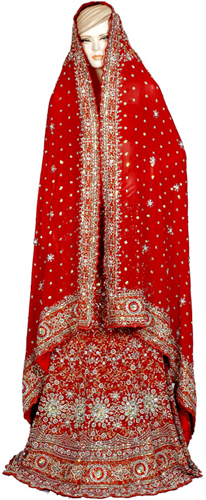 BRIDAL RED LEHANGA