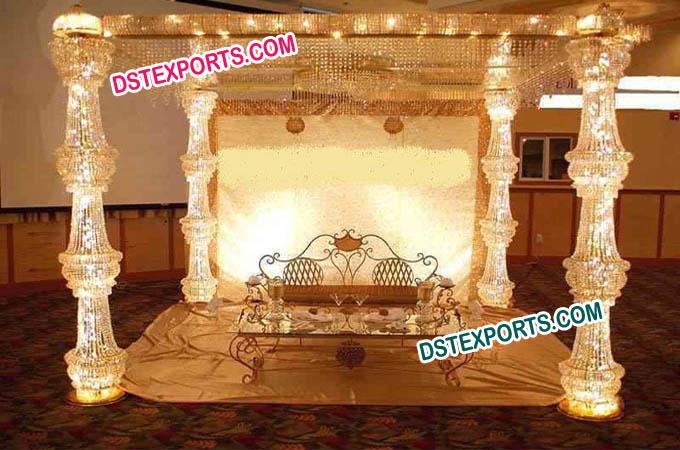 Fully Crystal Wedding Mandap