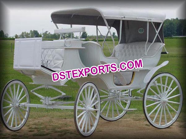 Wedding White Victoria Carriage