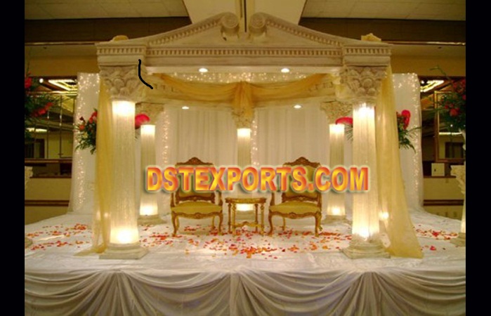 Decorated Lighted Wedding Mandap Set