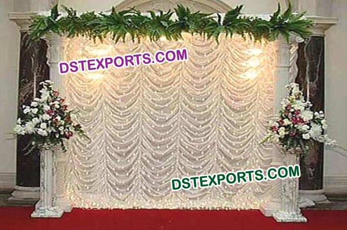 Lighted Wedding Mandap Backdrop