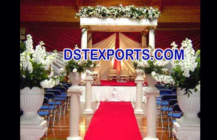 Roman Pillar Wedding Mandap