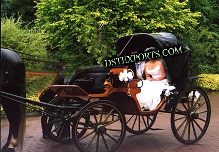 BLACK WEDDING CARRIAGE