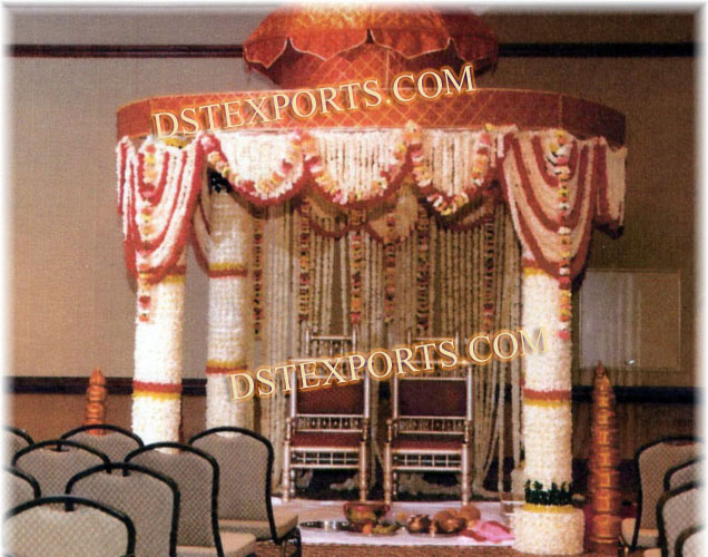 INDIAN WEDDING ROUND FLOWER MANDAP