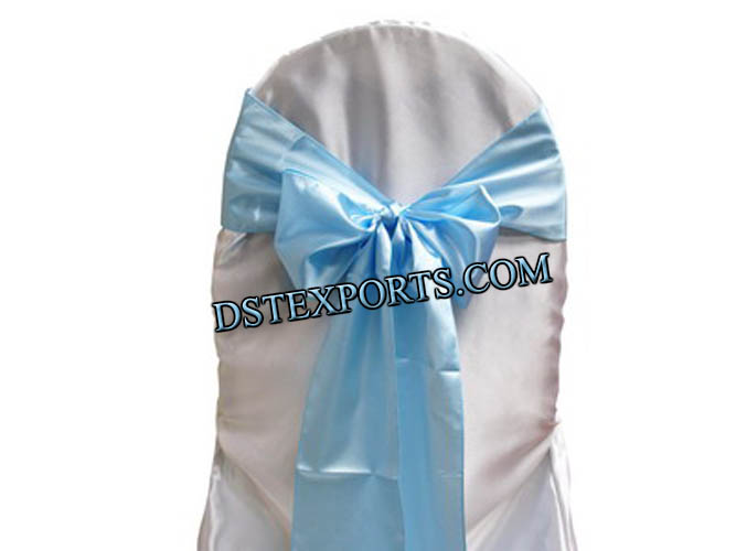 CHAIR COVER WITH BLUE SASHA