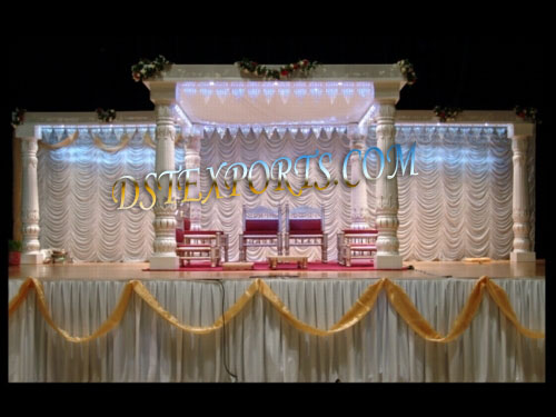 ELEGENT WEDDING WHITE MANDAP