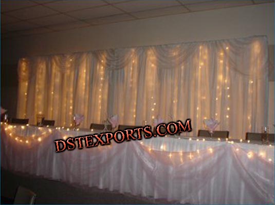 DECORATED WEDDING TABLE CLOTHES