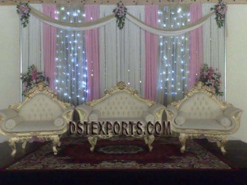 GOLDEN WESTERN WEDDING FURNITURE