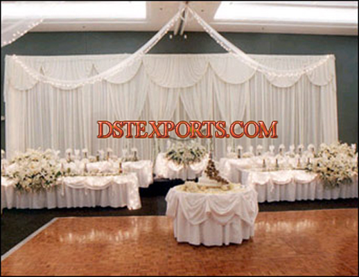 WEDDING WHITE TABLE CLOTHES THEME