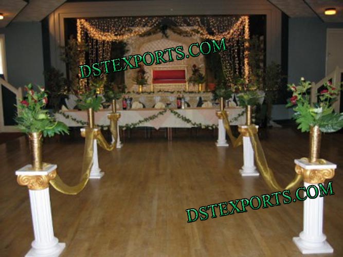 WEDDING FIBER AISLEWAY PILLARS