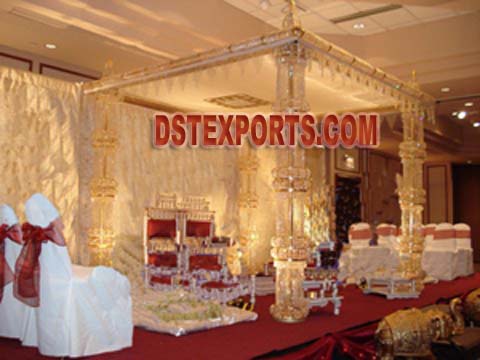 WEDDING LIGHTED CRYSTAL MANDAP