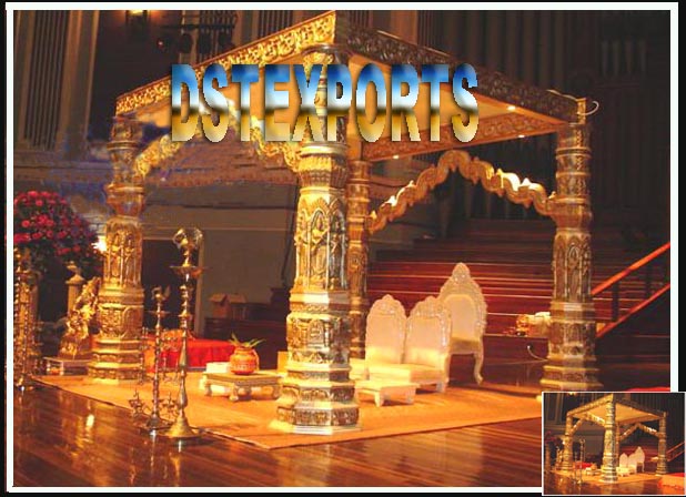 INDIAN WEDDING GOLDEN DEVDAS MANDAP