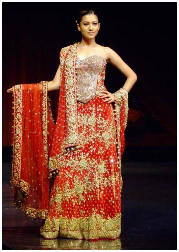 INDIAN WEDDING HEAVY EMBROIDERY SAREE