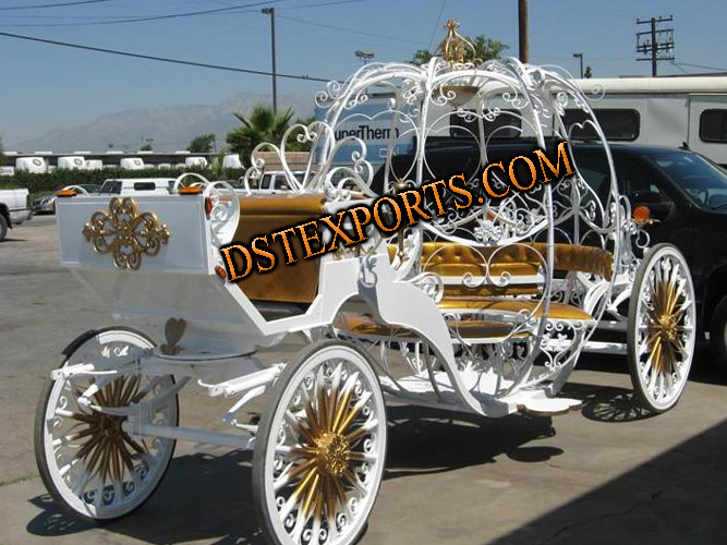 WEDDING GOLDEN CINDERALA CARRIAGE