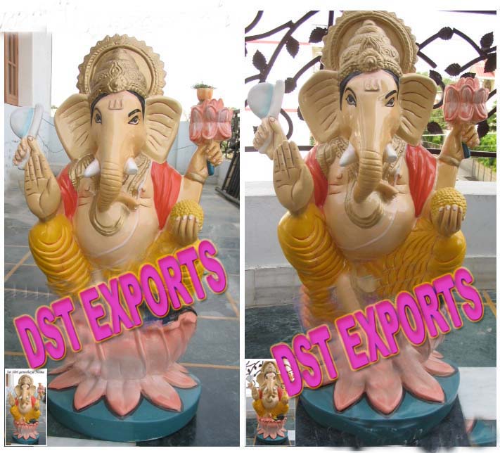 INDIAN WEDDING GANESH FIBER STATUE