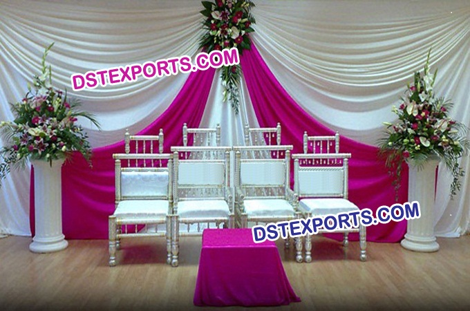 Wedding White Rani Colour Backdrop