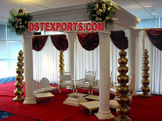 INDIAN WEDDING ROMAN PILLAR MANDAP