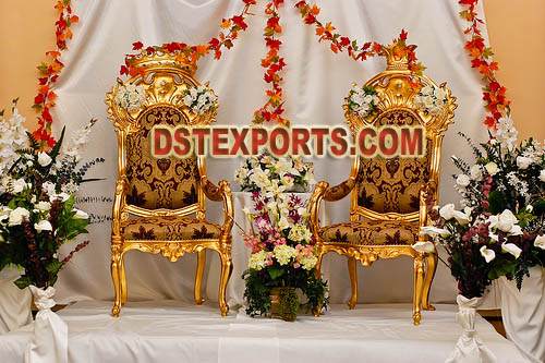 WEDDING NEW DESIGNER GOLDEN CHAIRS