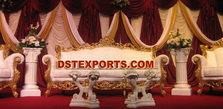 NEW DESIGNER GOLDEN CARVED SOFA SET