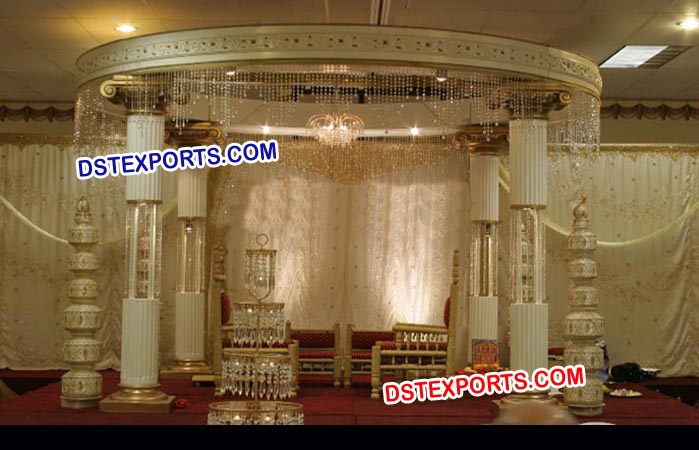 Wedding Designer Roman Crystal Mandap