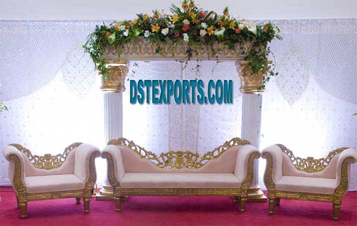 WEDDING GOLDEN CARVING FURNITURE