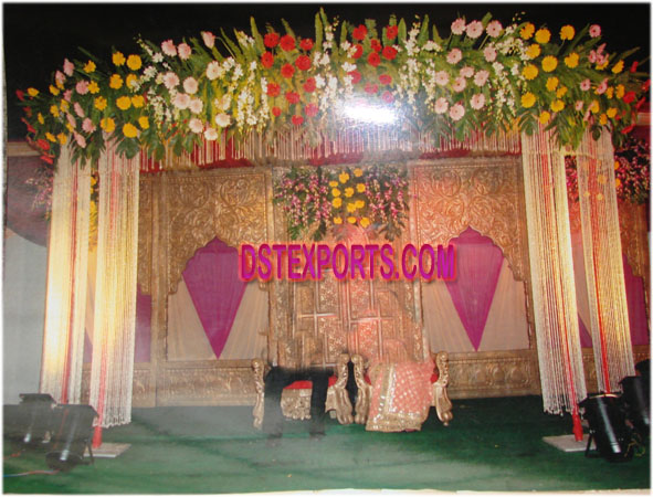 INDIAN WEDDING TRADITIONAL FIBER BACKDROP