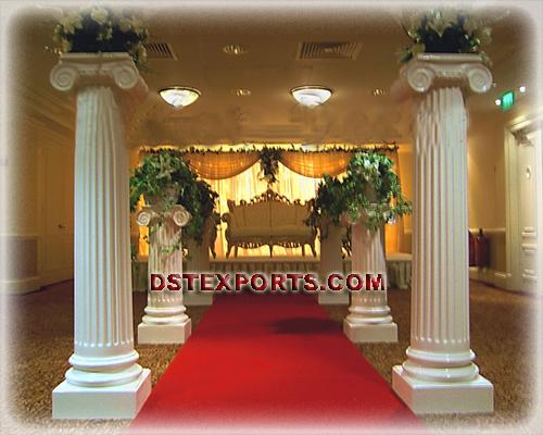 WEDDING    ROMAN     PILLARS