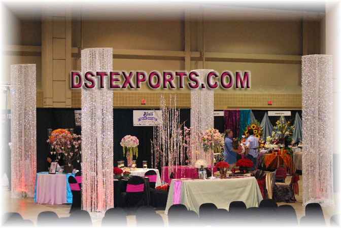 WEDDING DESIGNER  CRYSTEL PILLARS