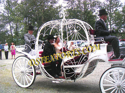 CHURCH WEDDING CINDERALA CARRIAGE