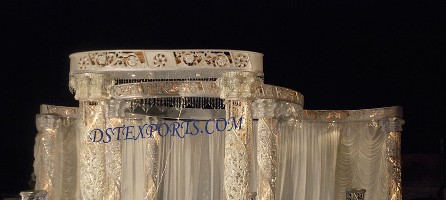 NEW FIBER CARVING CRYTAL MANDAP