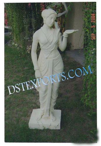 FIBER BATHING LADY STATUE