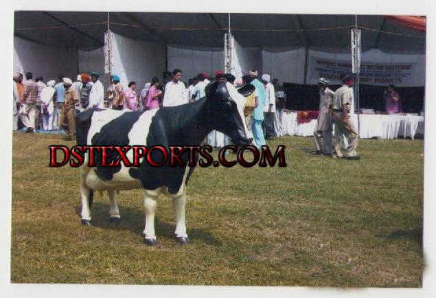 FIBER COW STATUE