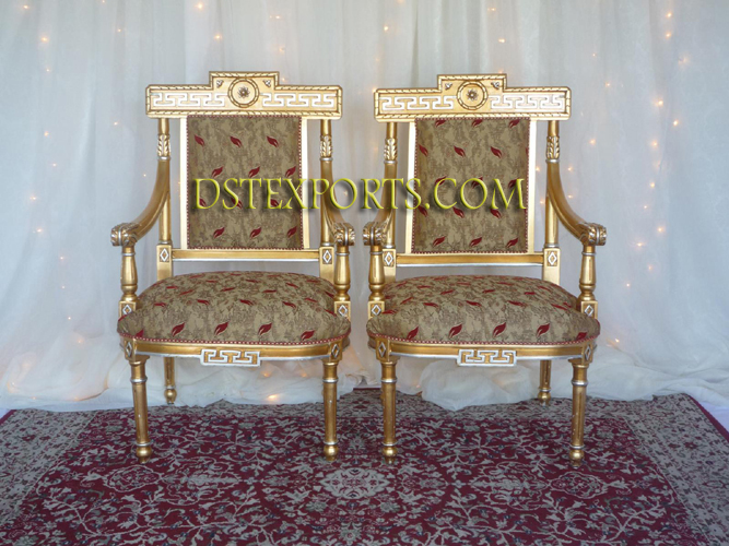 WEDDING GOLDEN BRIDEGROOM CHAIRS