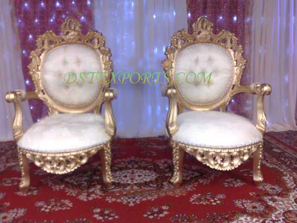 WEDDING DESIGNER CARVING METAL CHAIRS