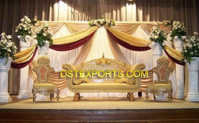 NEW GOLDEN CARVED SOFA