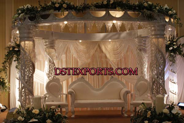 WEDDING DESIGNER FIBER CRYSTAL MANDAPS