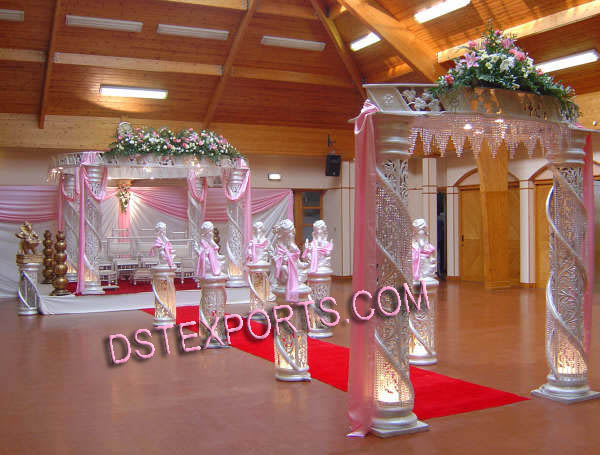 WEDDING  CRYSTAL FIBER MANDAP SET