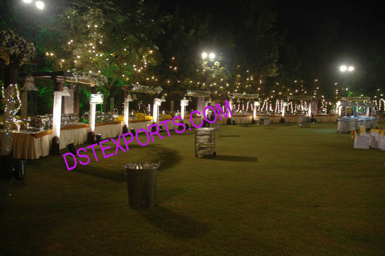 WEDDING CRYSTAL PILLARS STALLS