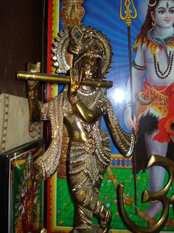 METAL LORD KRISHAN STATUE